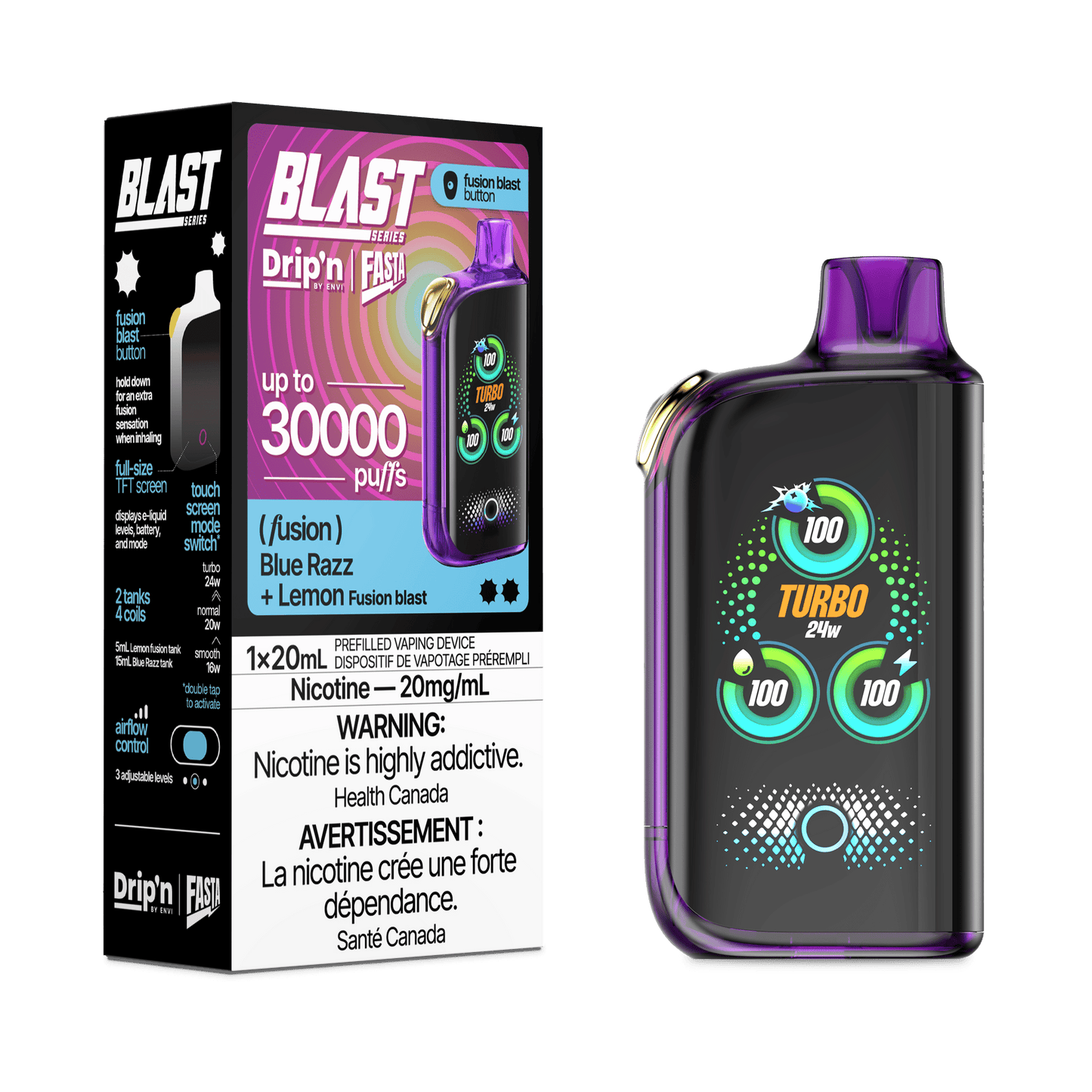 Drip'n × Fasta Blast 30K Puffs Disposable