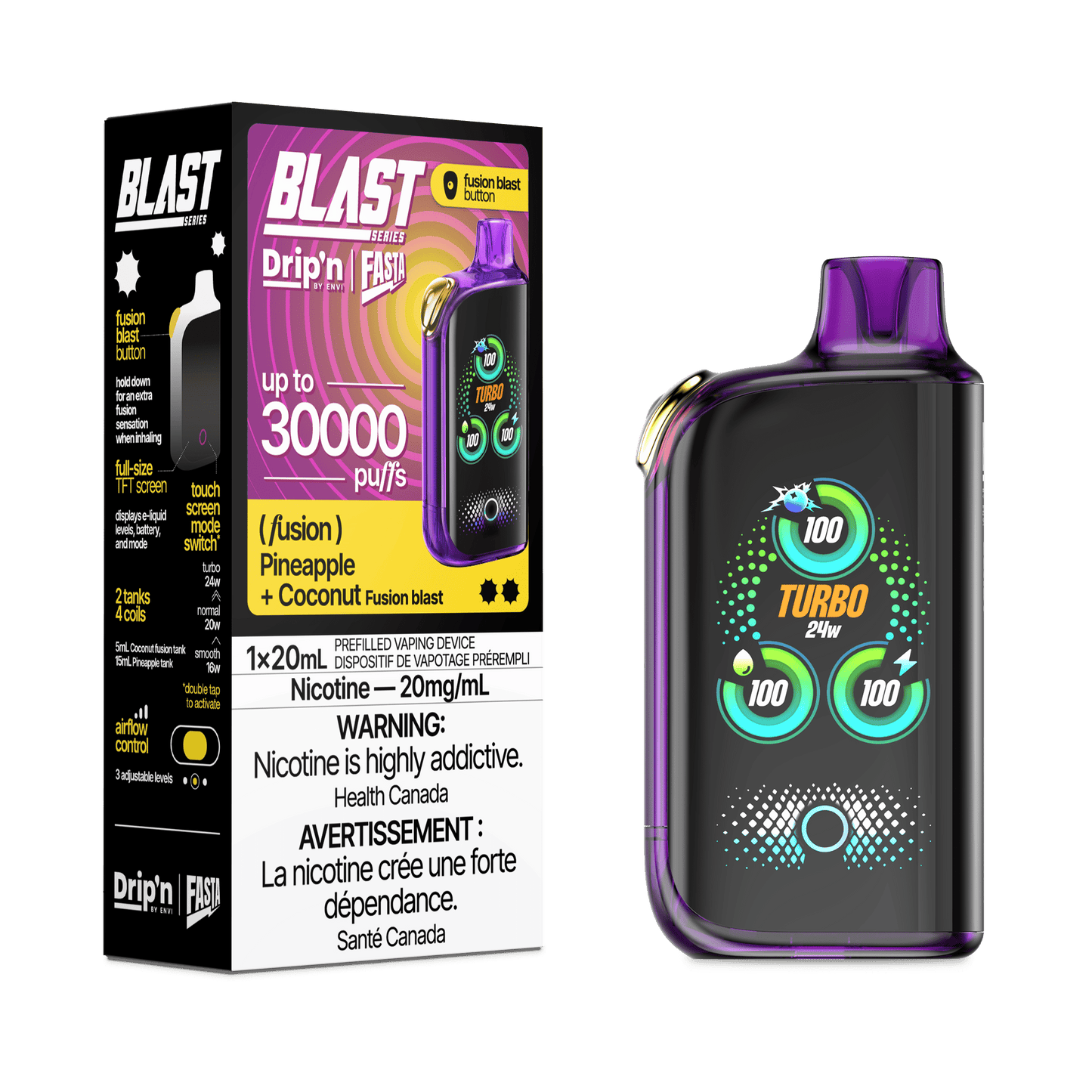 Drip'n × Fasta Blast 30K Puffs Disposable