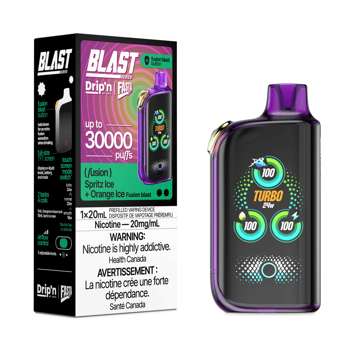 Drip'n × Fasta Blast 30K Puffs Disposable