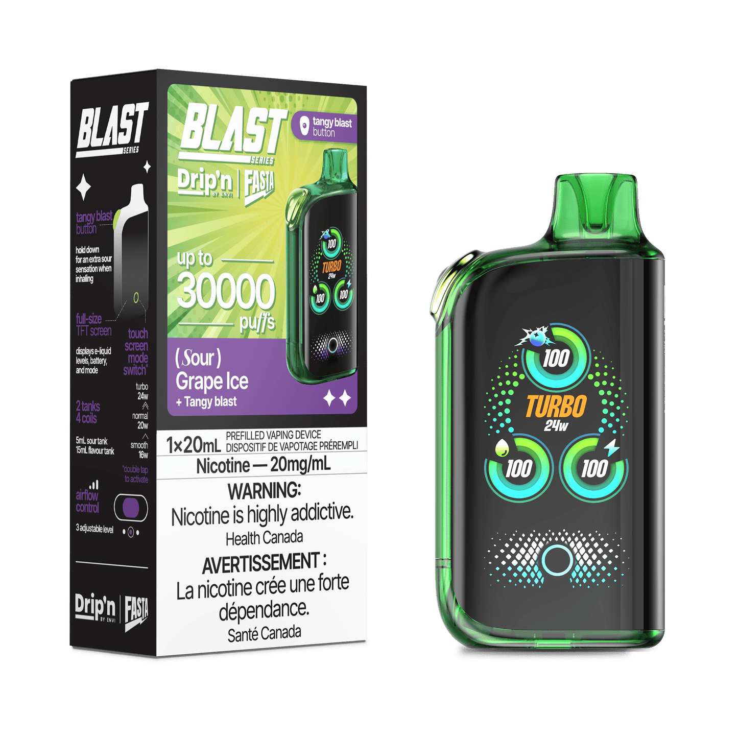 Drip'n × Fasta Blast 30K Puffs Disposable