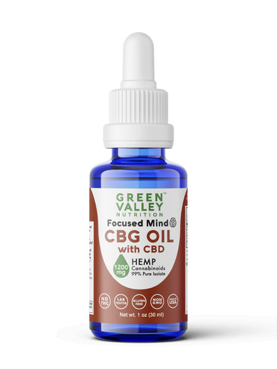 Focused Mind™ CBG Oil Drops - 1200mg Best Sales Price - Tincture Oil