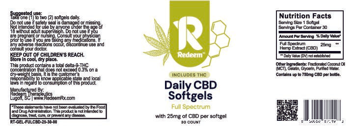 Redeem Full-Spectrum CBD Softgels
