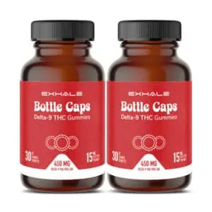 Exhale Bottle Caps – 15mg Delta-9 THC Soda Gummies