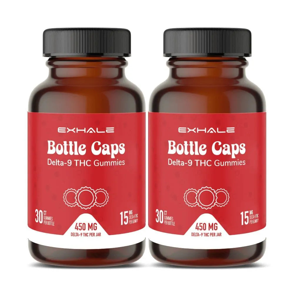 Exhale Bottle Caps – 15mg Delta-9 THC Soda Gummies