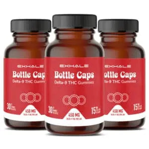 Exhale Bottle Caps – 15mg Delta-9 THC Soda Gummies