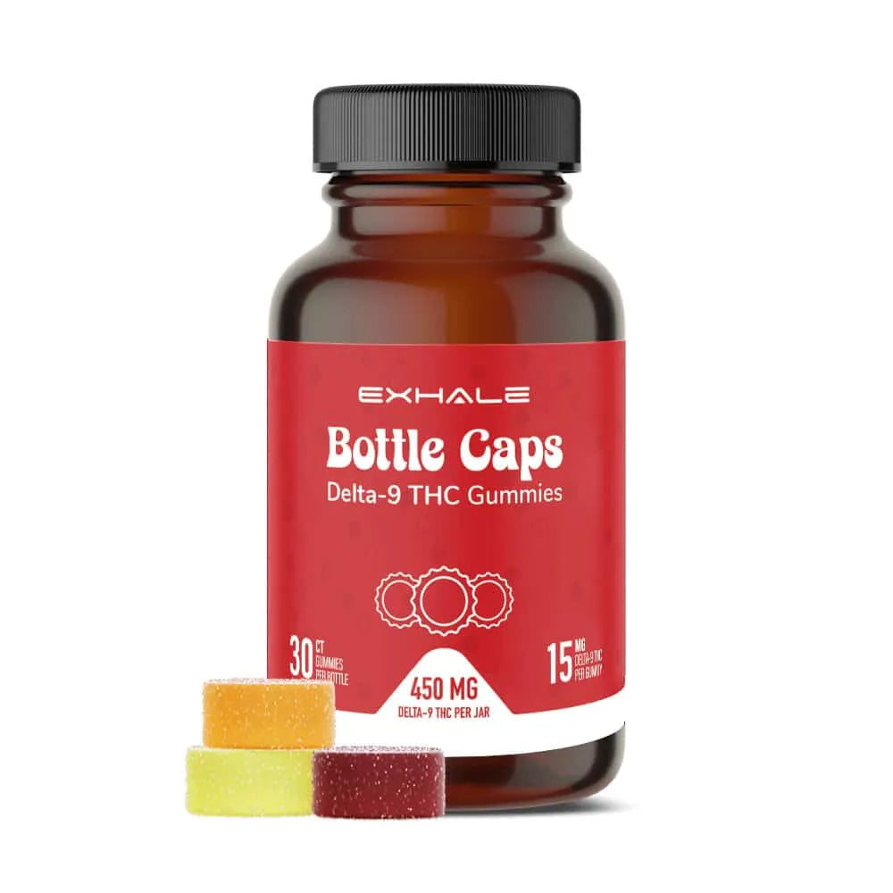 Exhale Bottle Caps – 15mg Delta-9 THC Soda Gummies