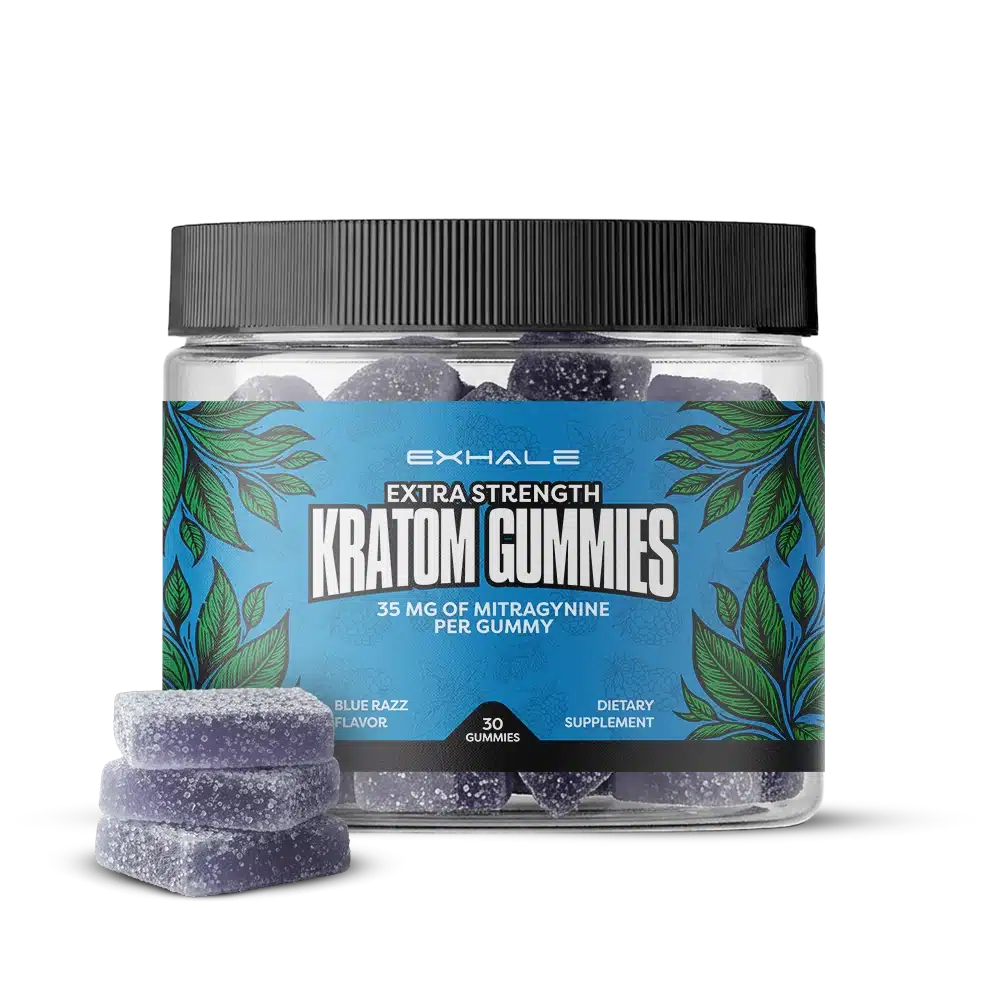 Exhale Kratom Gummies - Blue Razz
