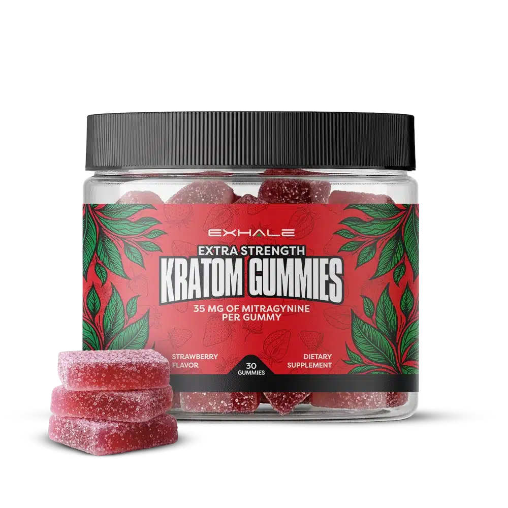 Exhale Kratom Gummies - Strawberry