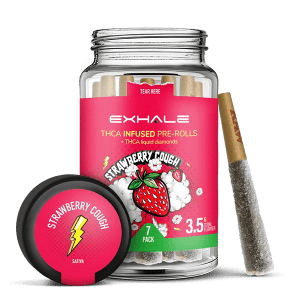 THCA Baby J's - Triple-Infused Pre-Rolls - Strawberry Cough Strain