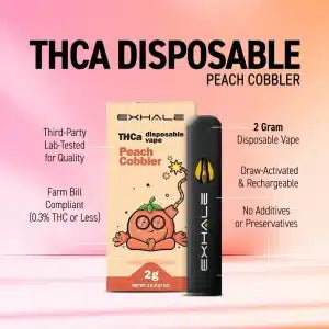 Peach Cobbler THCA Disposable