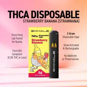 Strawberry Banana (Strawnana) THCA Disposable