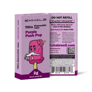 Purple Push Pop THCA Disposable
