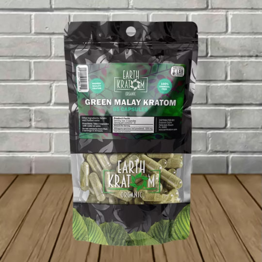 Earth Kratom Green Malay Capsules