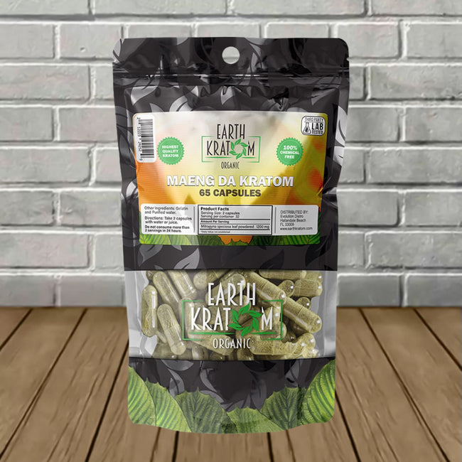 Earth Kratom Maeng Da Kratom Capsules