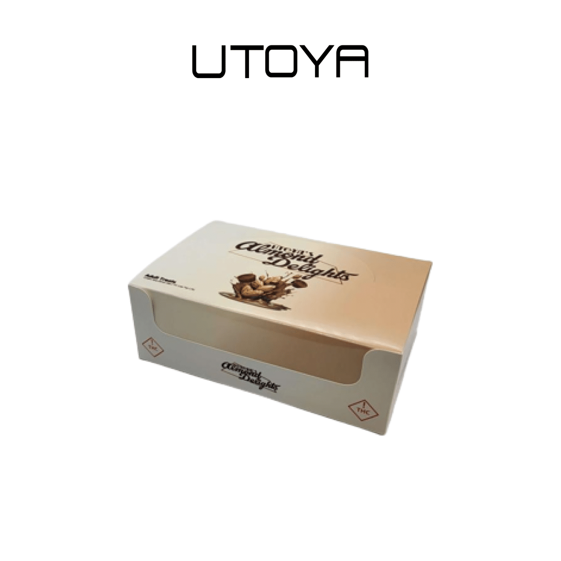 Utoya | Almond Delight Delta 9 THC Dark Chocolate - 120mg Best Sales Price - Gummies