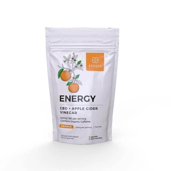 Endoca DE CBD Gummies „Energy“ 1200 mg CBD, THC Free, Orange