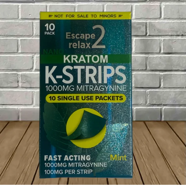 Escape 2 Relax Kratom K-Strips 1000mg Best Sales Price - Gummies