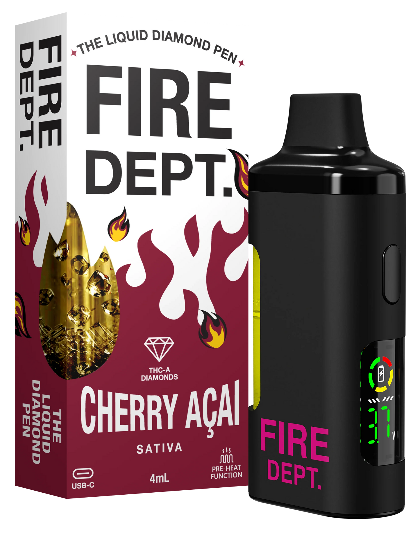 FIRE DEPT. - 4 Gram - THC Diamond Disposable Vape