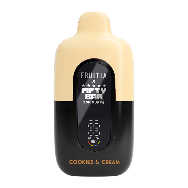 Cookies and Cream FRUITIA X Fifty Bar 20K
