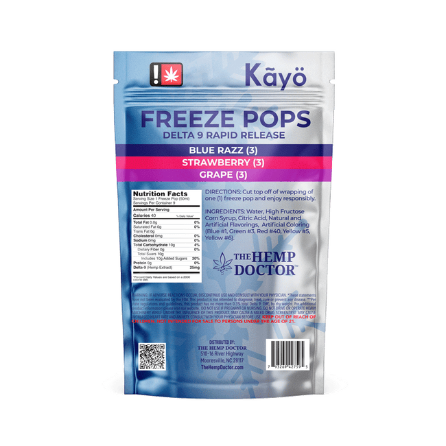 The Hemp Doctor Kayo Delta 9 Freeze Pops (25mg)