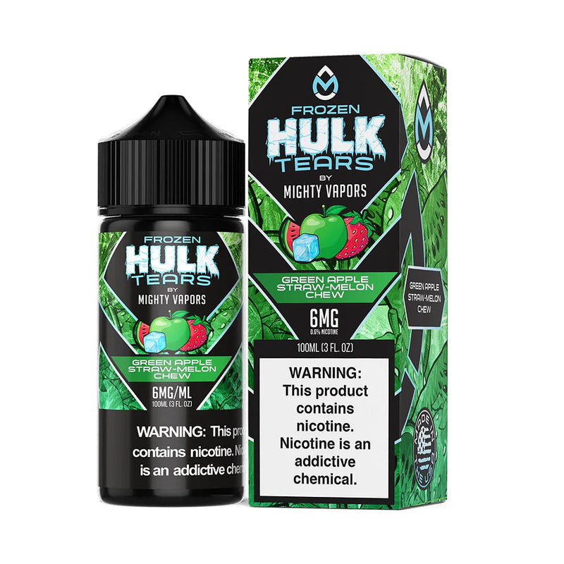 Green Apple by Mighty Vapors Hulk Tears E-Juice 100mL (Freebase) Best Sales Price - eJuice