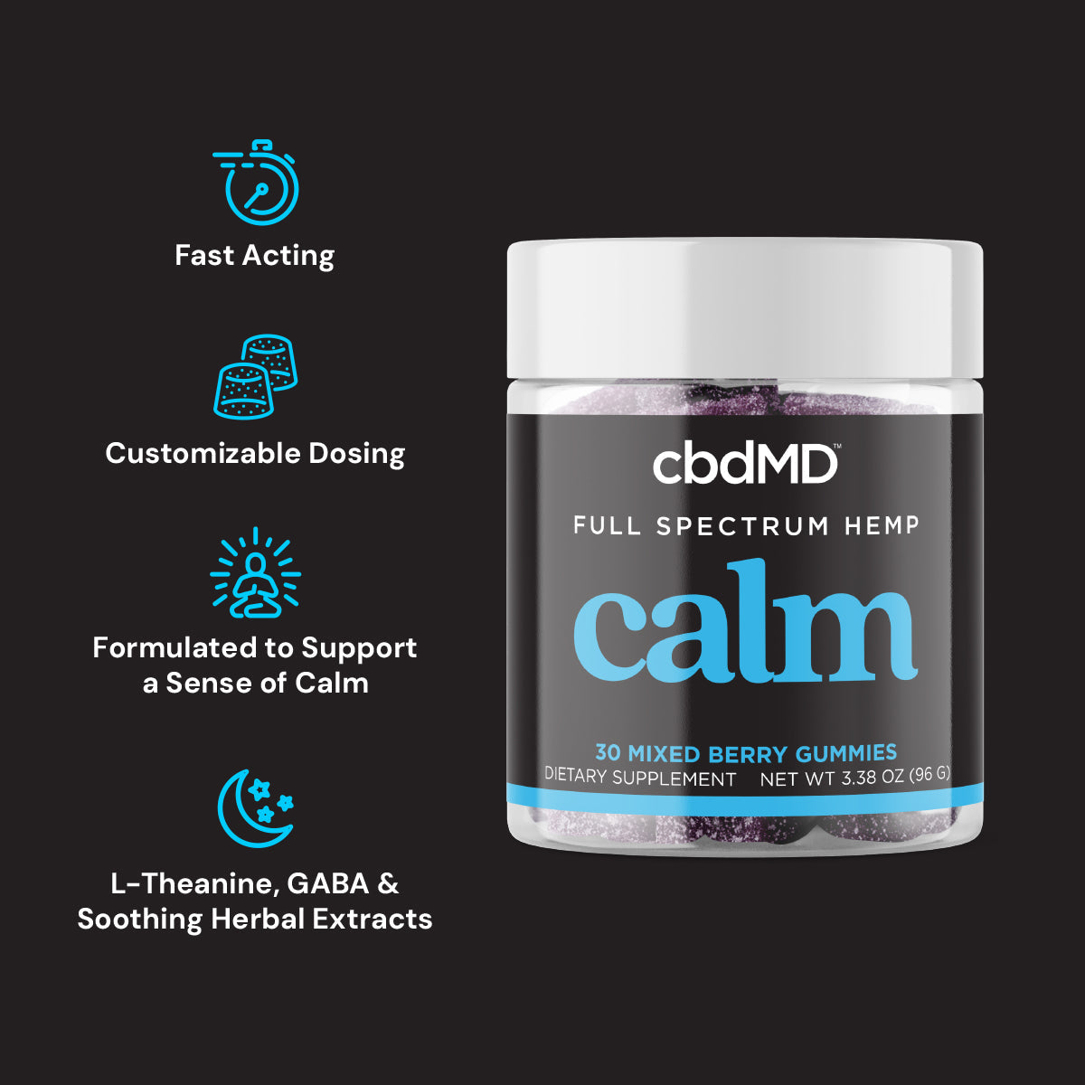 cbdMD Full Spectrum CBD Calming Gummies