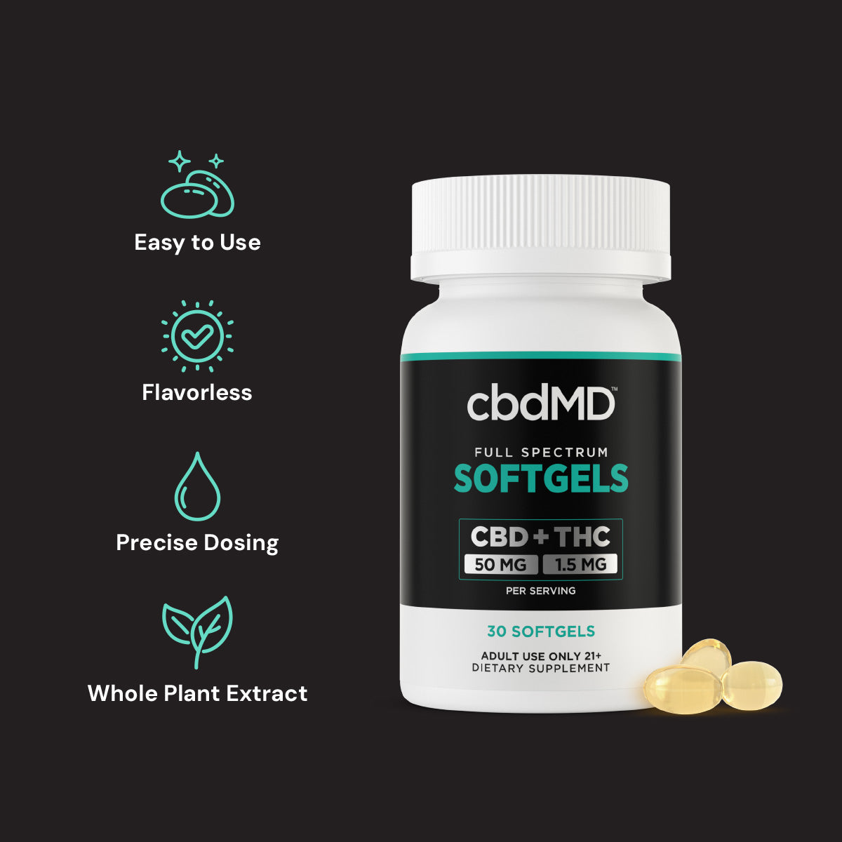 cbdMD Full Spectrum CBD Softgels