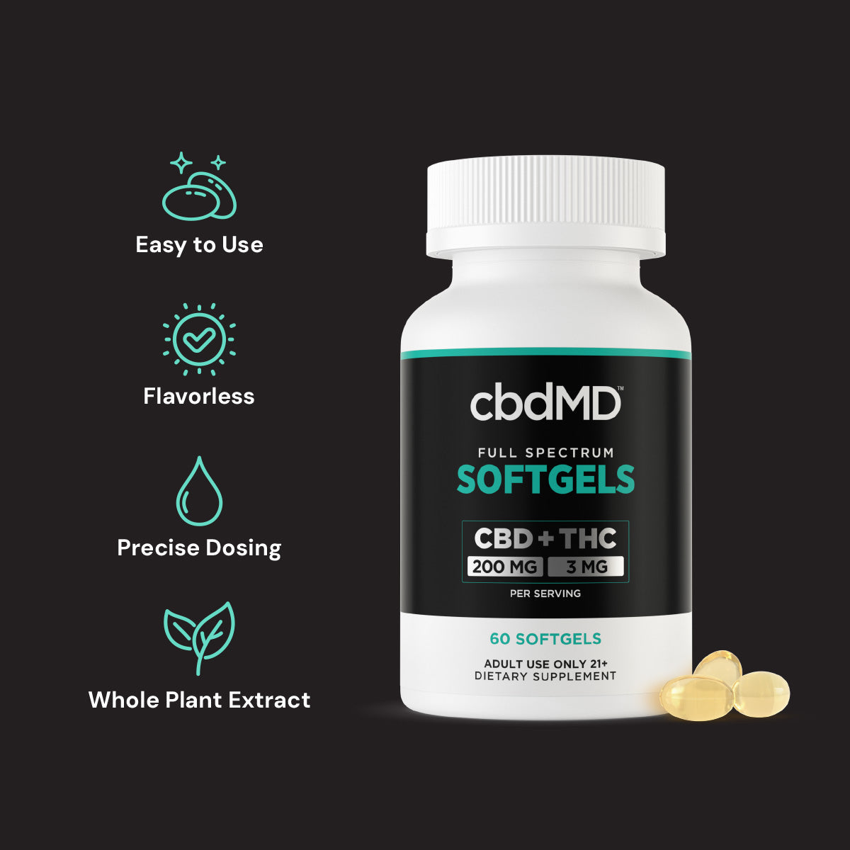 cbdMD Full Spectrum CBD Softgels