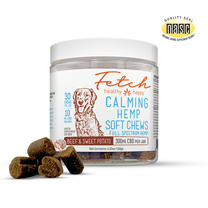 Calming Hemp Soft Chews for Dogs | Sweet Potato &amp; Beef