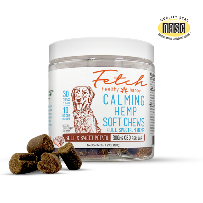 Calming Hemp Soft Chews for Dogs | Sweet Potato &amp; Beef