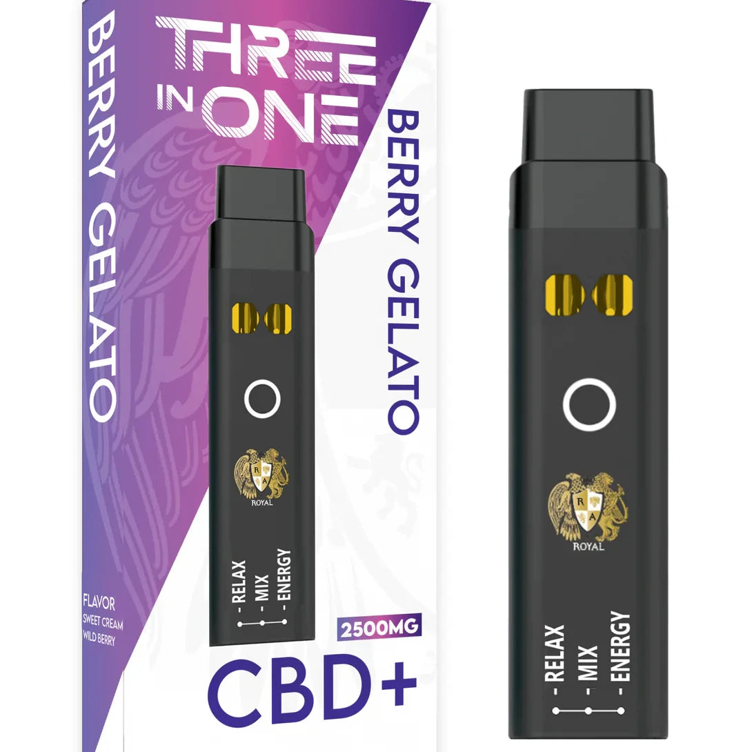 RA Royal CBD | CBD Three Strains In One Disposable Vape - 2500mg Best Sales Price - Vape Pens