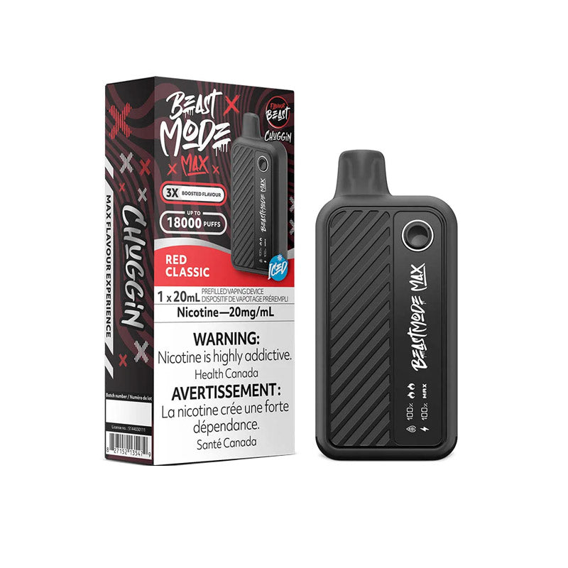 Red Classic Flavour Beast Mode Max 18K Disposable Vape