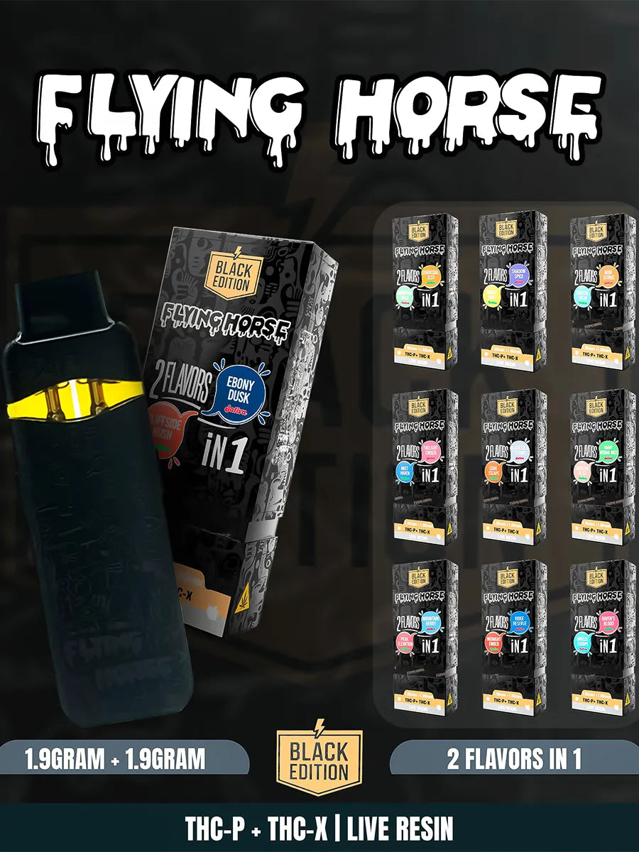 Breeze Escape | Raven’s Blood Flying Horse 2in1 Live Resin Disposable 3.8G