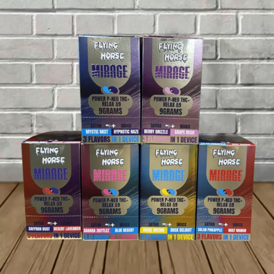 Flying Horse Mirage 3-in-1 THC Vape 9g TenVape Flying Horse Mirage 3-in-1 THC Vape 9g TenVape