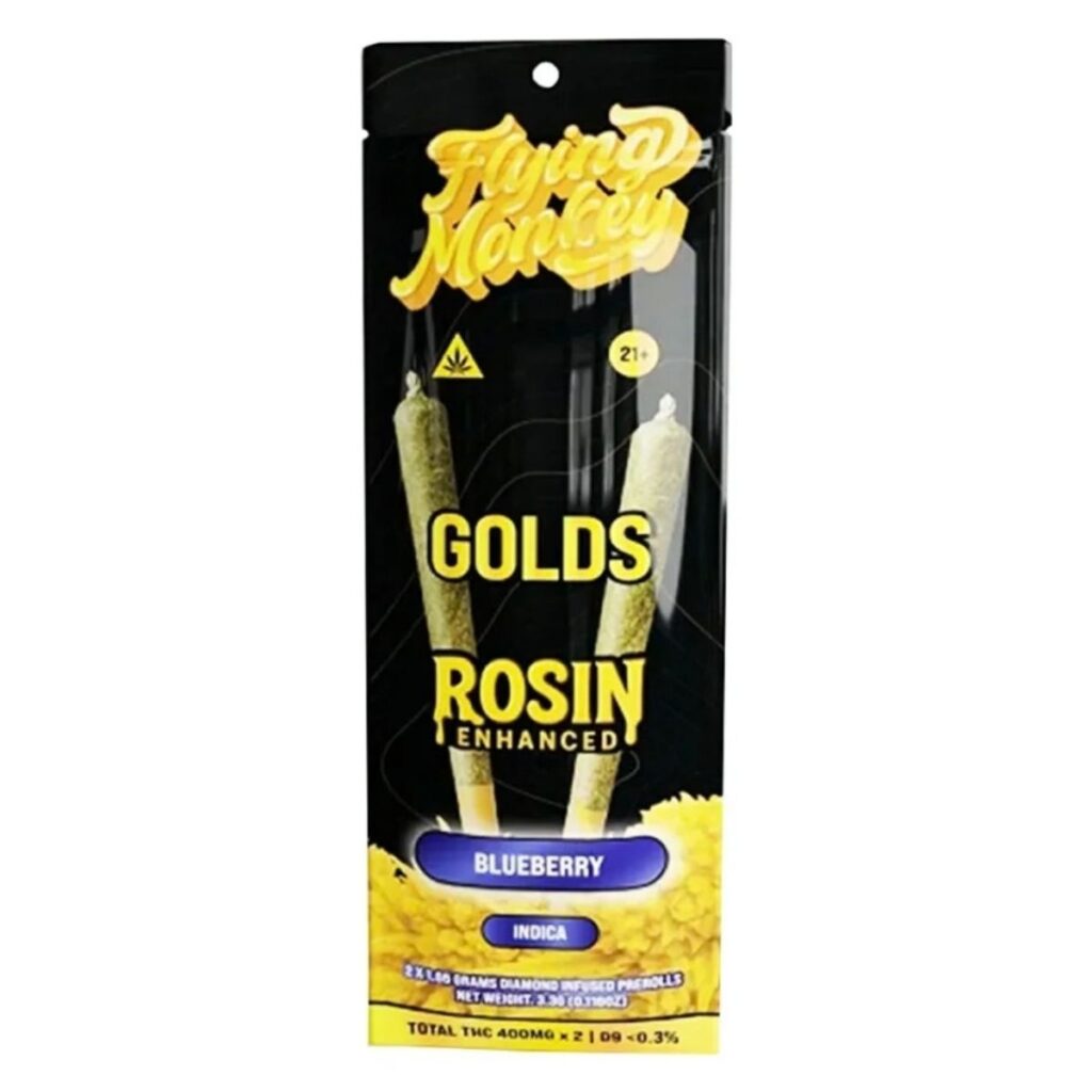 Flying Monkey Golds Rosin Enhanced Prerolls 2pk 3.3g