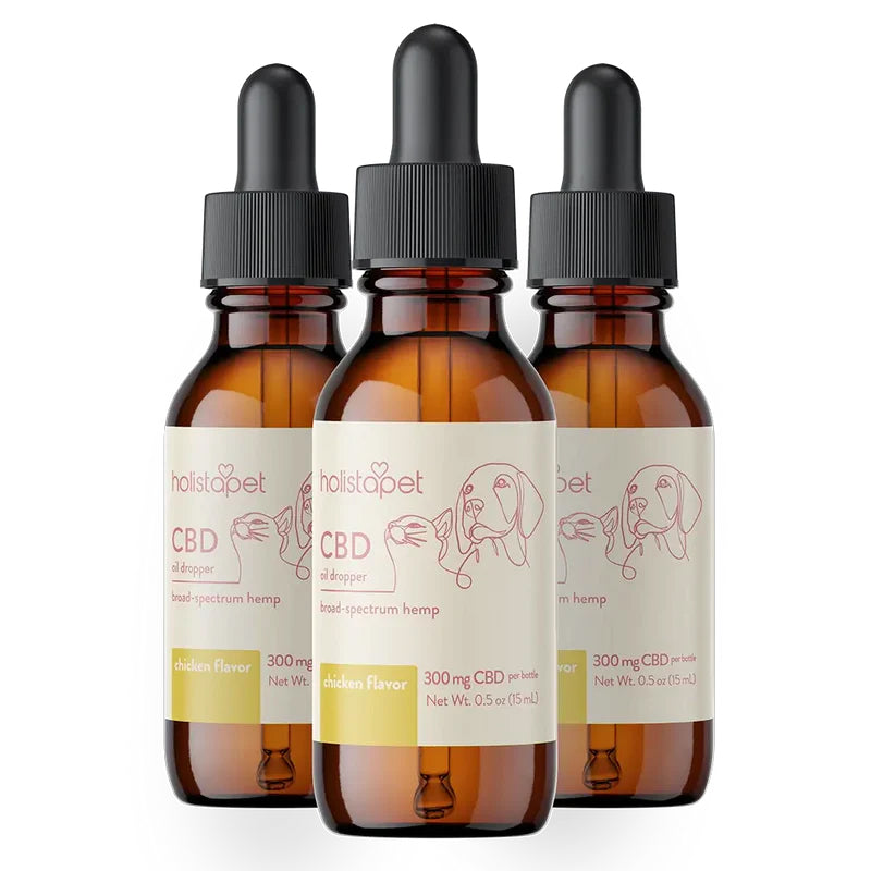 Holistapet Chicken Flavored CBD Oil For Dogs