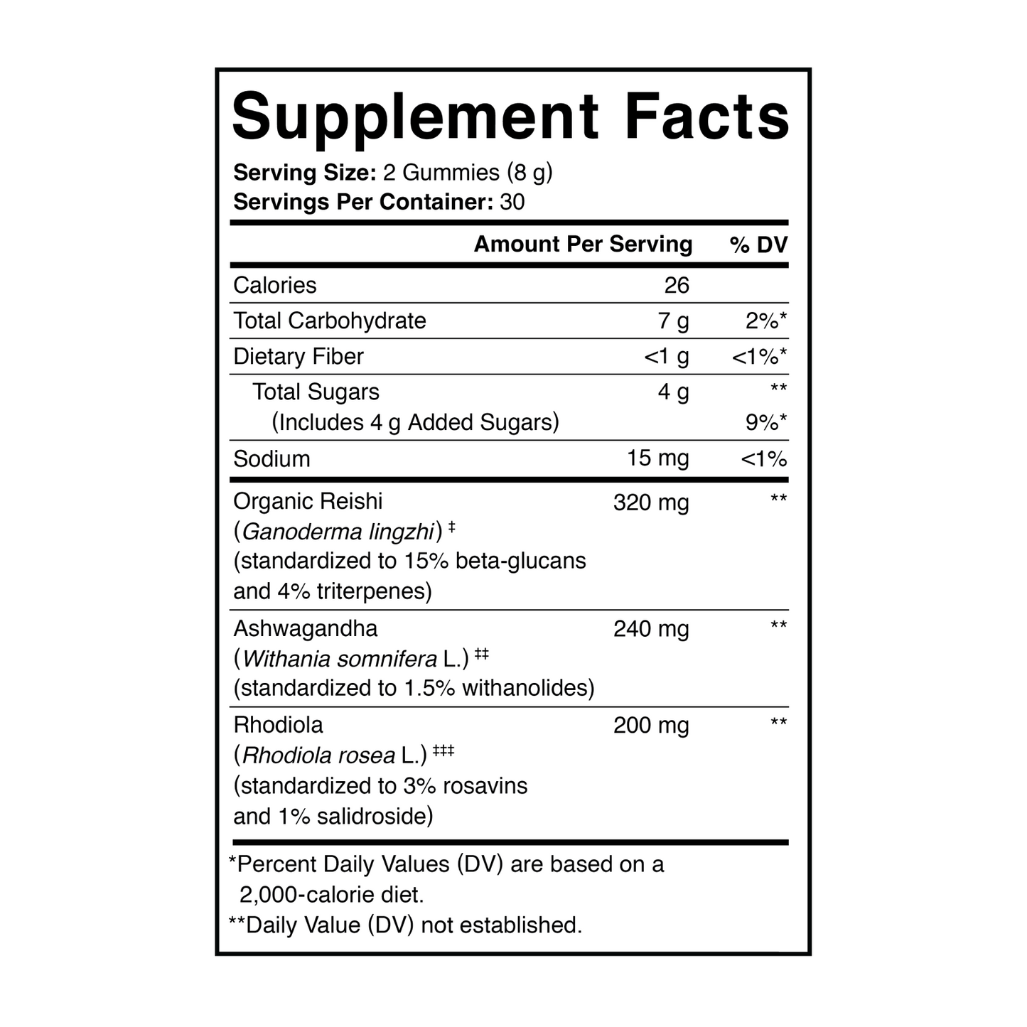 Charlotte's Web Stress Support with Reishi & Ashwagandha Mushroom Gummy