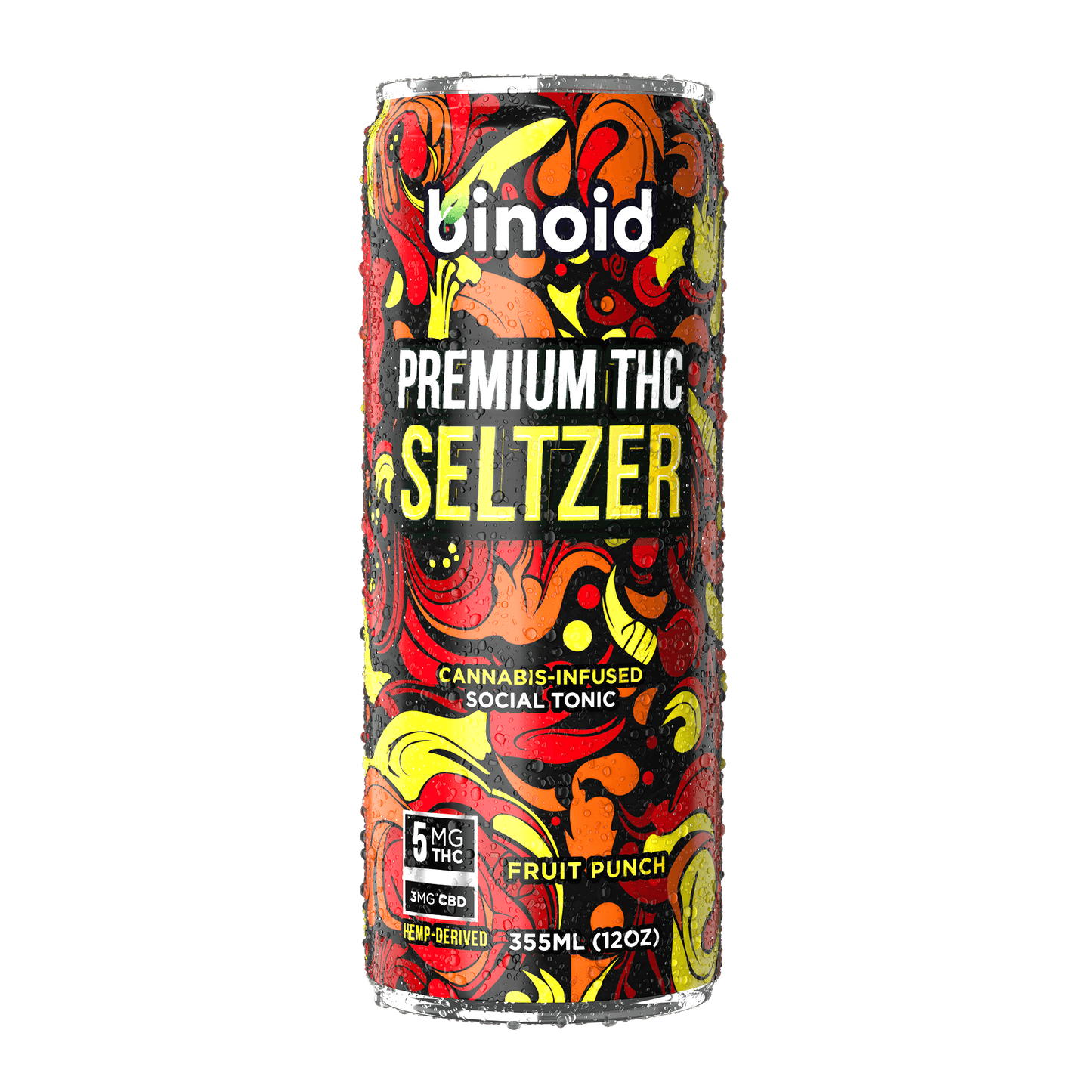 Binoid THC Seltzer – Good Vibes Cannabis Drink (4 Pack)