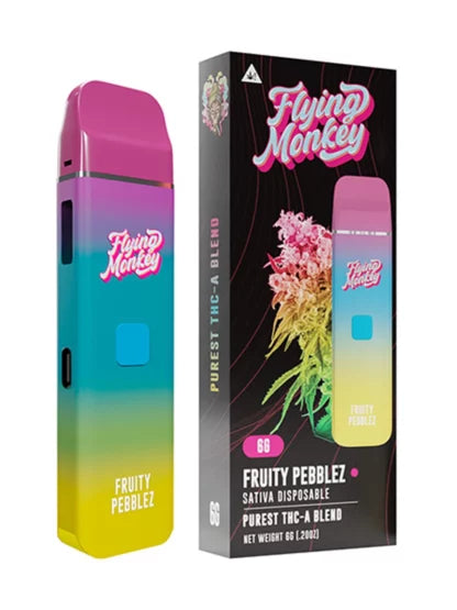 Fruity Pebblez Flying Monkey Purest THC-A Blend Disposable 6G