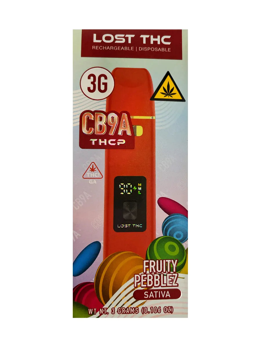Fruity Pebblez Lost THC CB9A V4 Disposable 3G