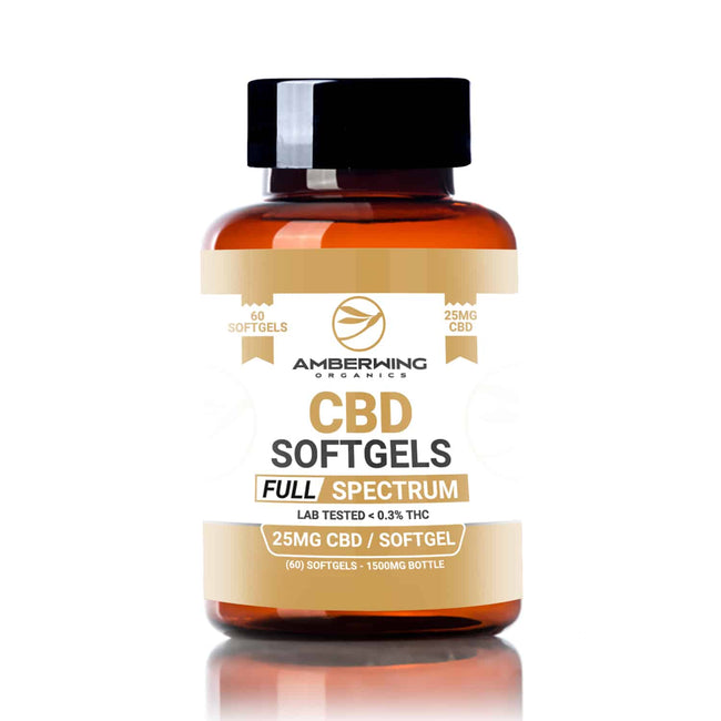 Full Spectrum CBD Softgels – Capsules 25mg 60 Count Best Sales Price - Gummies