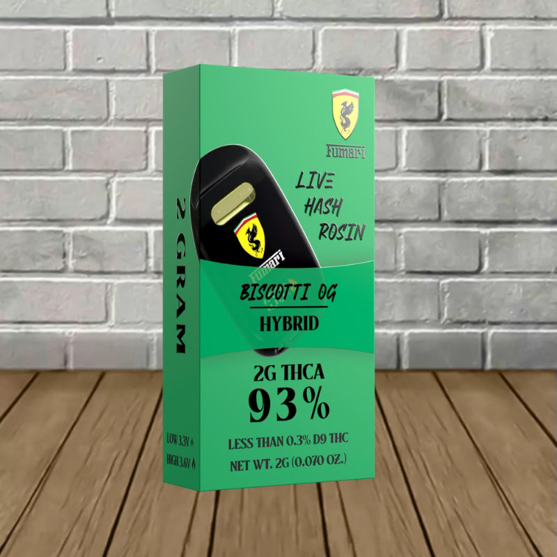 Fumari 93% LIVE HASH ROSIN THCa 2g Disposable