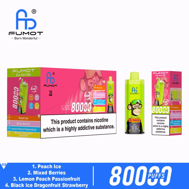 Fumot Eco 4-in-1 80K Disposable Vape 2%