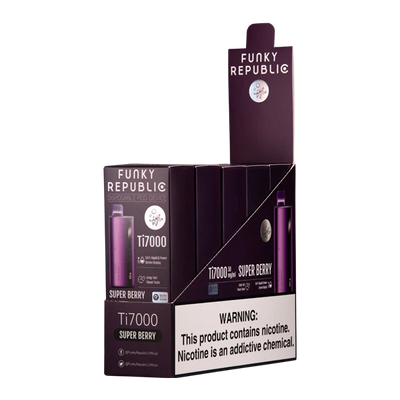 Funky Republic Ti7000 Super Berry Mix Disposable Best Sales Price - Disposables