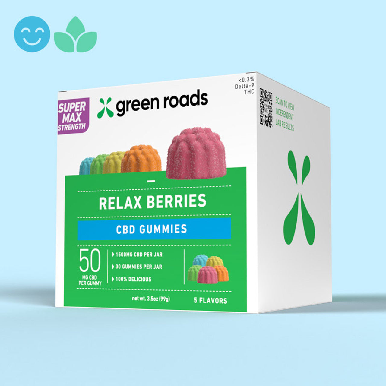 Super Max Strength CBD Relax Berries - (30ct) 1,500mg Best Sales Price - Gummies