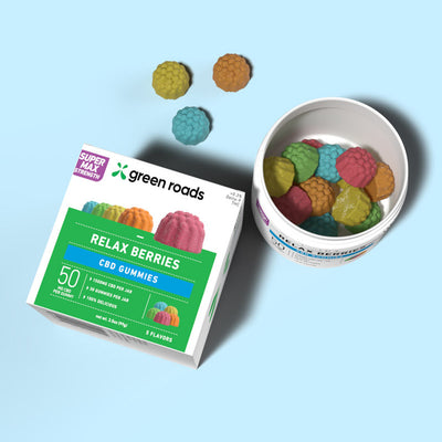 Super Max Strength CBD Relax Berries - (30ct) 1,500mg Best Sales Price - Gummies