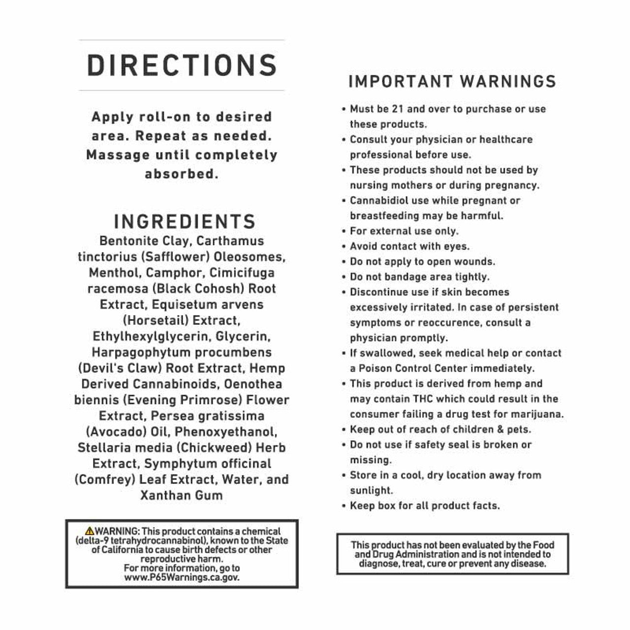 [Green Roads Hot Seller] Advanced Pain Relief Roll-On - 1500mg (3oz)