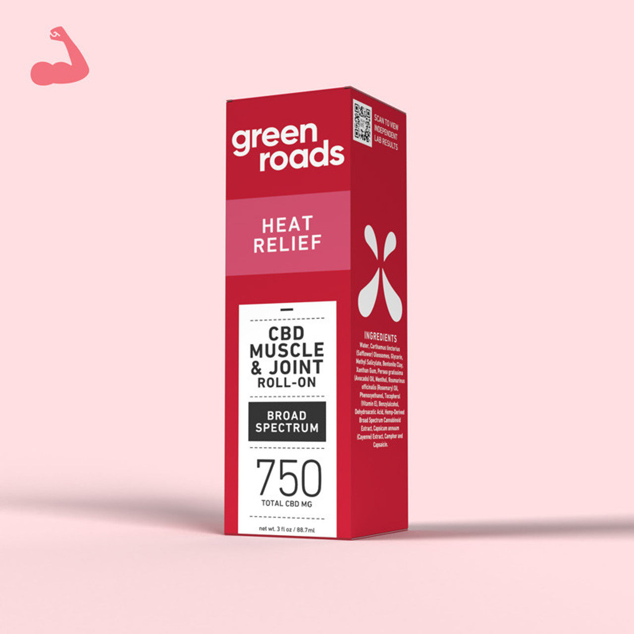 [Green Roads Hot Seller] Heat Relief CBD Roll-On - 750mg (3oz)