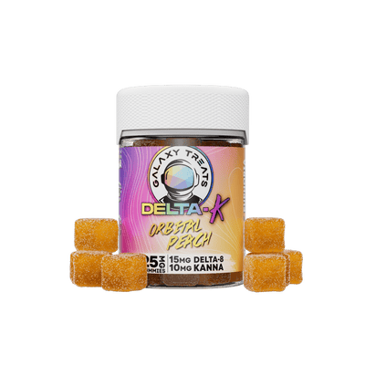 Galaxy Treats Orbital Peach Delta K Gummies (20ct) Best Sales Price - Gummies