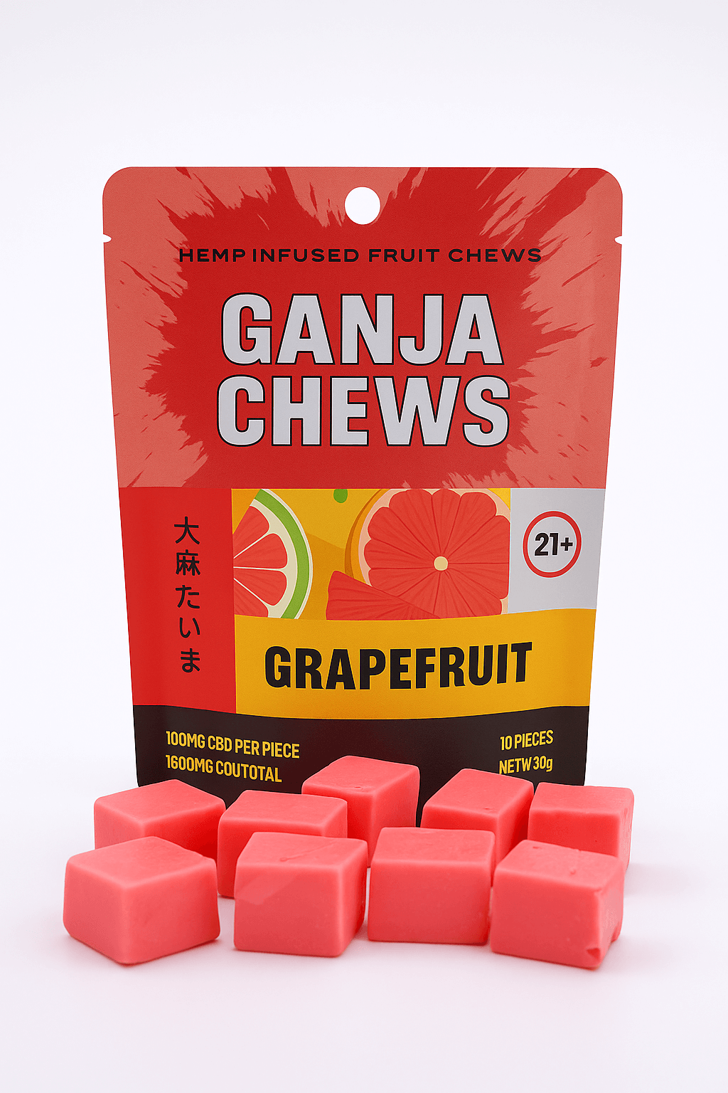 Ganja Chews – 100mg D9 Gummies